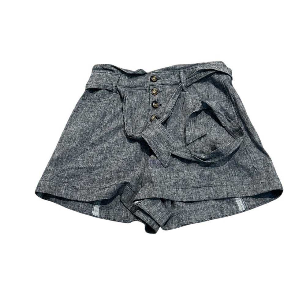 EXPRESS linen blend super high rise shortie